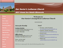 Tablet Screenshot of oursaviorsduluth.org